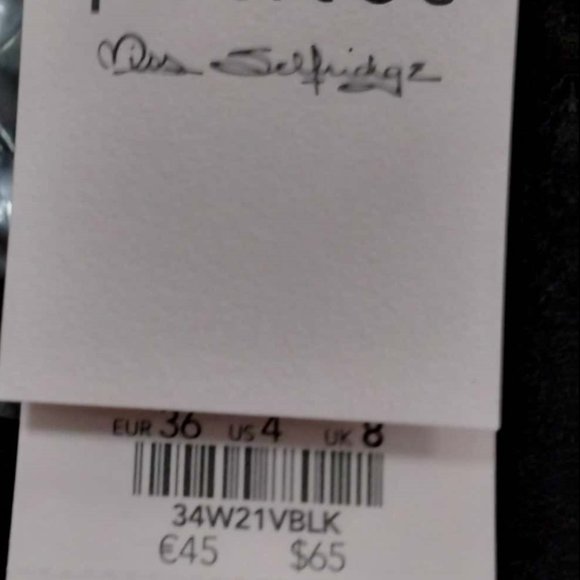 MISS SELFRIDGE Black Lace Long Sleeve Crop Top NWT - Picture 12 of 12